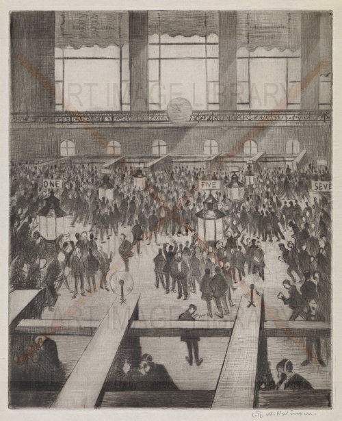 Image no. 3342: New York Stock Exchange, 1921 (Christopher Richard Wynne Nevinson), code=S, ord=0, date=1921